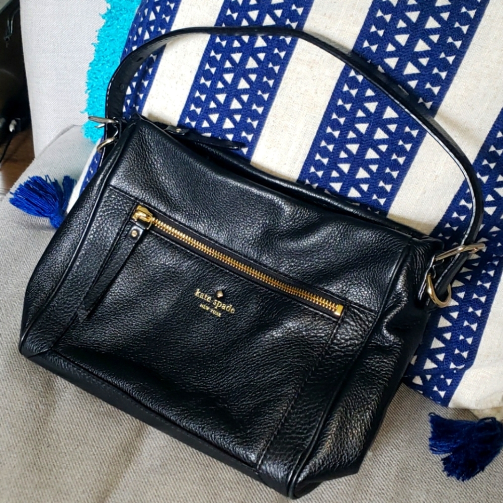 Kate Spade Black Pebbled Leather Purse